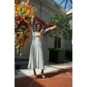 Vintage Multicolor Paisley Print Silk Scarf Wrap Made in India